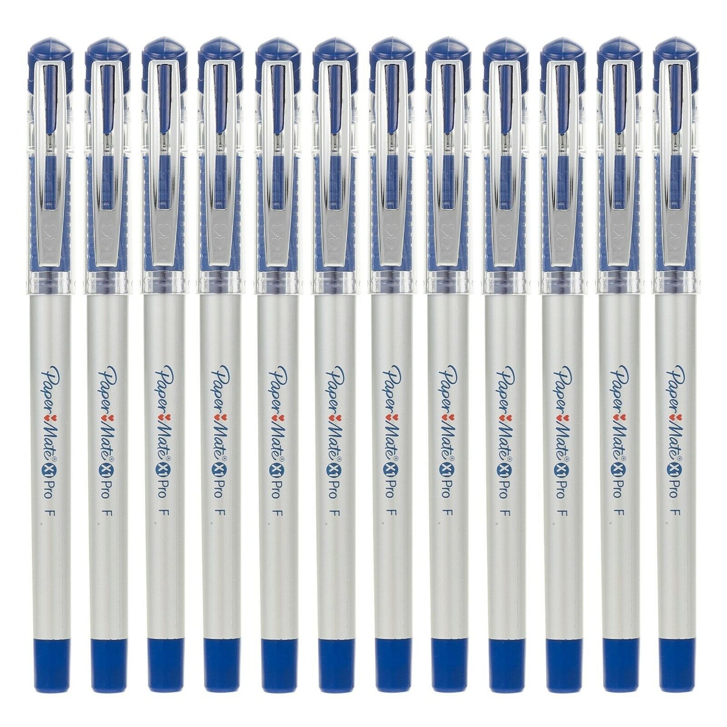 12Pc Blue Red Black 0.5Mm Comfort Grip School Office Stationary Gel Writing Pens