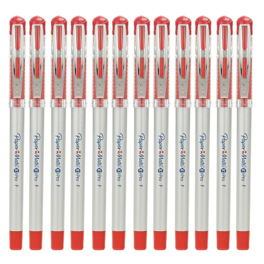 12Pc Blue Red Black 0.5Mm Comfort Grip School Office Stationary Gel Writing Pens